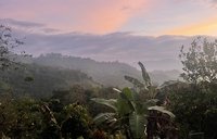 Sunset in Piñas, an ordinary but special place in Ecuador.