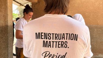 In The Gambia, Peace Corps Volunteer Kendra worked with a local school to create a space for students to learn, ask questions, and break down the stigma surrounding menstrual hygiene.
