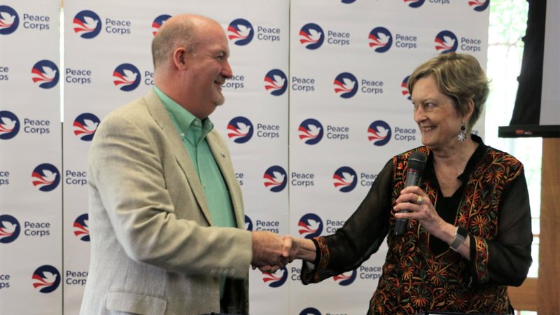 NPCA President Glenn Blumhorst and Peace Corps Director Jody Olsen signed a joint MOU at Peace Corps Connect.