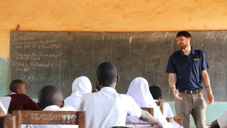 Adam teaches secondary students coordinate geometry.