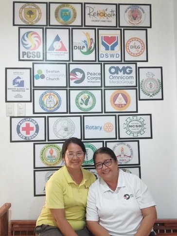 Aida L, here with a work partner, promotes stakeholder collaboration as a key part of her projects in the Philippines.