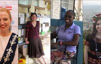 Four female Peace Corps Volunteers