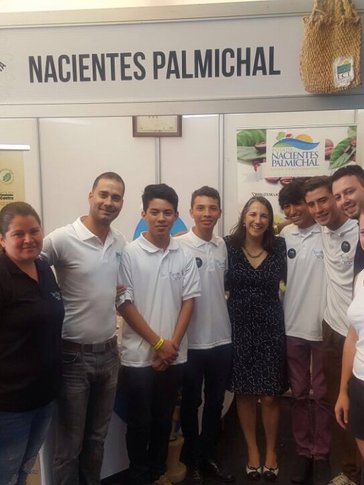At the Feria Gustico with the former First Lady of Costa Rica.