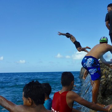 Boys on a beautiful Tongan afternoon