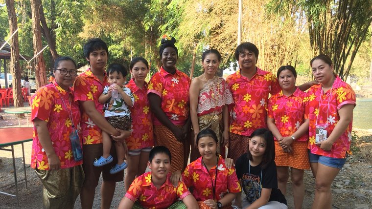 My counterpart, P Tu's, family has officially made me one of their own