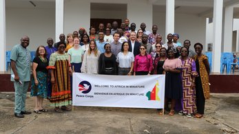 Volunteers arrive in Cameroon