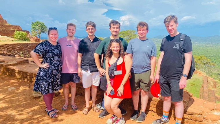 Group of Volunteers on a tour in casual clothing