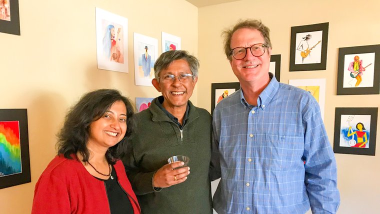 Arundhati Bhowmick with friends