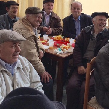 Thanksgiving celebration at the Elderly Center in Vlore.