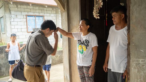 PCV showing respect for elders in the Philippines