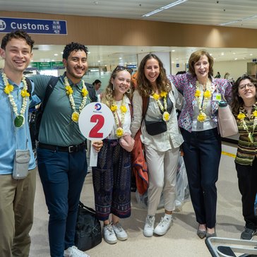 CD Marguerite Welcomes B281 at the Airport