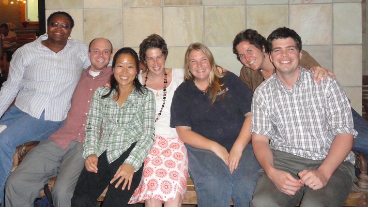 Matt Richards with his cohort