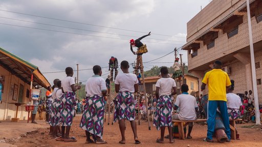 A traditional dance in Togo