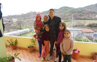 Minju Kim with her host family