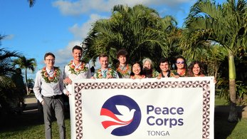 Volunteers arrive in Tonga