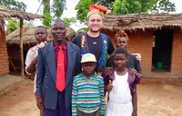Conor with his homestay family