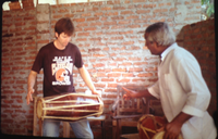 David with his drum master