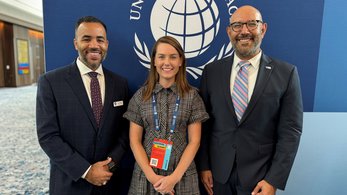 Deputy Director White and Ruben with our Discovery Education Partners