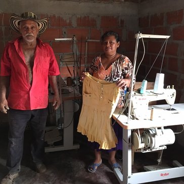 Two displaced citizens from an isolated district of my site. Maria and Jose, a devoted couple to artisan and farm work, respe