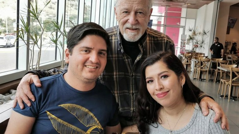 Douglas C with students in Mexico