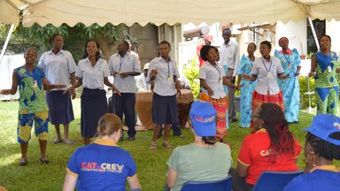 Infectious Diseases Institute Drama group performs