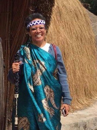 Woman in traditional dress.