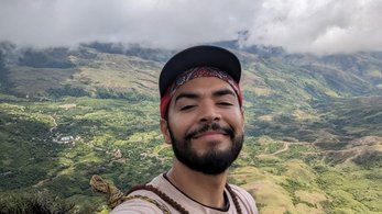 Volunteer selfie in Ecuador