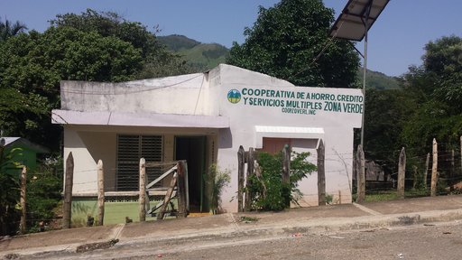 Exterior of rural savings cooperative, La República Dominicana, 2017