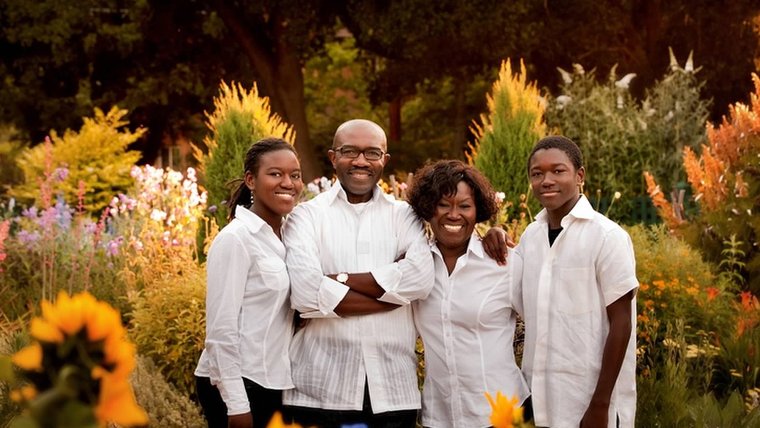 Danielle Ohemeng and her family