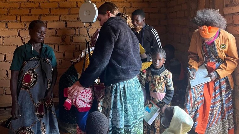 Fran and her counterparts provide health services in hard-to-reach areas of a village in Namibia.