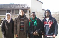 Francis Phiri with friends