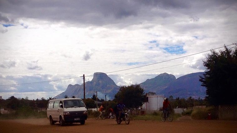 A road in Mozambique