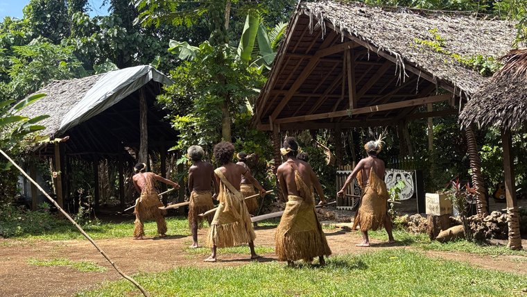 A traditional dance of Futuna Island.