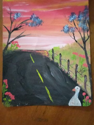 painting of a duck