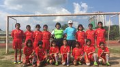 Girl Soccer Team from Volunteer Connor's school