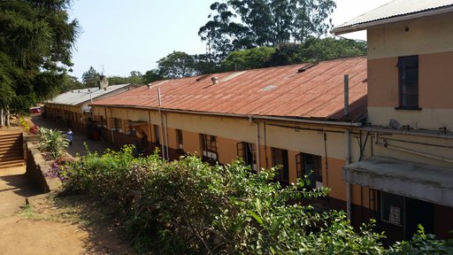 The hospital where Catherine works in Swaziland.