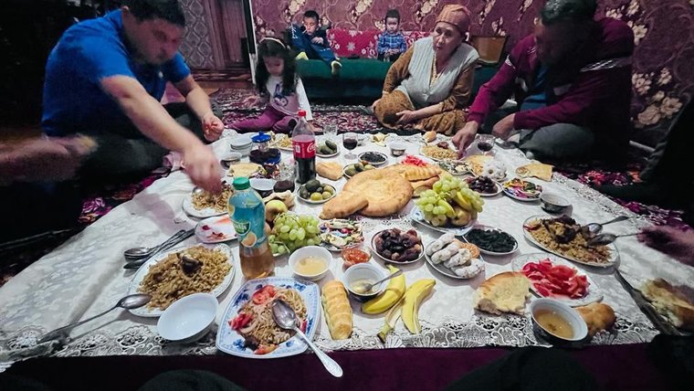 Dinner with host family