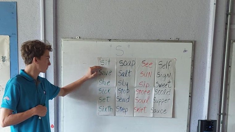 Hank B. supports the English education program at an elementary school in Costa Rica.
