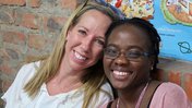 PCV Holly and a Peace Corps Staff member in Namibia