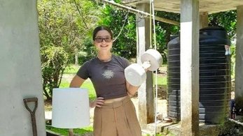 Homemade Weights in Guyana Made By Bucket Mold
