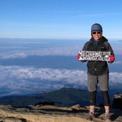 Lee on top of Mt Ciremai