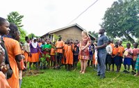 planting trees in Uganda