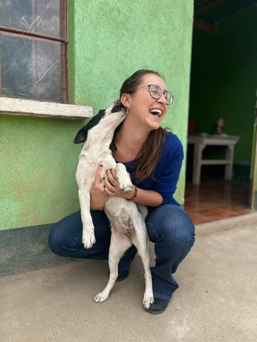 Sophia enjoys the many animals she encounters in her rural community in Guatemala.