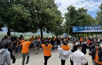 A marathon race in Albania