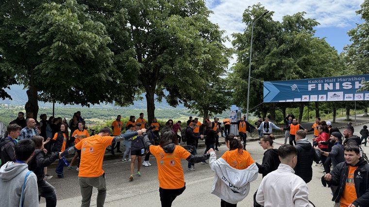 A marathon race in Albania