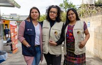 Elisa (left) serves as a Health Volunteer in Guatemala.