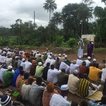 My village in Sierra Leone on the last day of Ramadan.