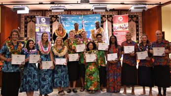 Volunteers in Fiji are sworn-in