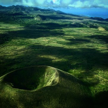 An aerial shot of the island of Grande Comore.