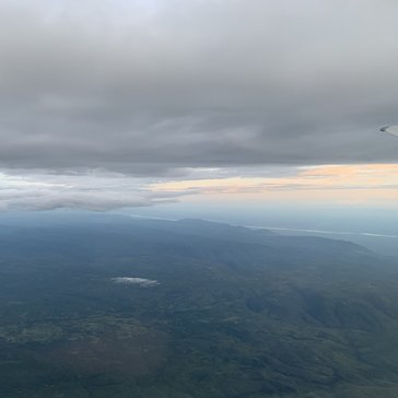 Aerial view over Zambia